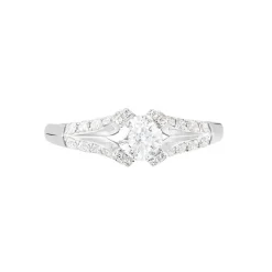 Bague Solitaire Ingrid Or Blanc Diamant-Histoire d'Or Sale