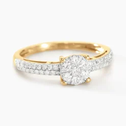 Bague Solitaire Julia Or Jaune Diamant Synthetique-Histoire d'Or Sale