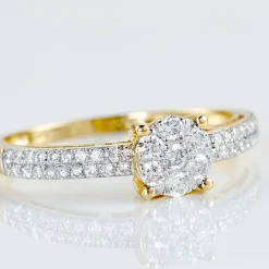 Bague Solitaire Julia Or Jaune Diamant Synthetique-Histoire d'Or Sale