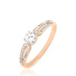 Bague Solitaire Katalina Or Rose Diamant-Histoire d'Or