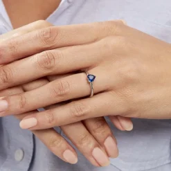 Bague Solitaire Kelvyn Argent Blanc Oxyde De Zirconium-Histoire d'Or New