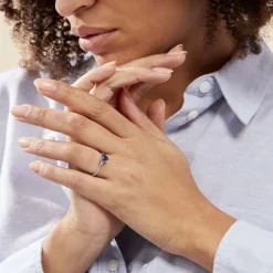 Bague Solitaire Kelvyn Argent Blanc Oxyde De Zirconium-Histoire d'Or New