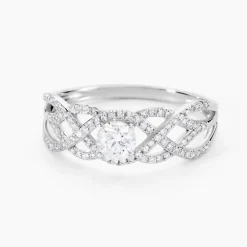 Bague Solitaire Kendra Or Blanc Diamant-Histoire d'Or