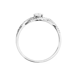 Bague Solitaire Kendra Or Blanc Diamant-Histoire d'Or