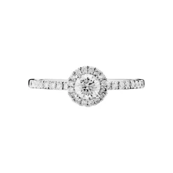 Bague Solitaire Lena Or Blanc Diamant-Histoire d'Or Discount