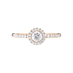 Bague Solitaire Lena Or Rose Diamant-Histoire d'Or New