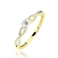 Bague Solitaire Livia Or Jaune Diamant-Histoire d'Or New