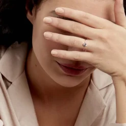 Bague Solitaire Lydia Argent Blanc Oxyde De Zirconium-Histoire d'Or Online