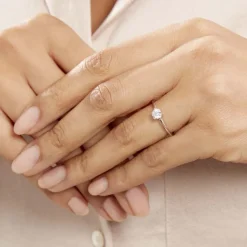 Bague Solitaire Lydia Argent Blanc Oxyde De Zirconium-Histoire d'Or Online