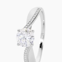 Bague Solitaire Maellyne Argent Blanc Oxyde De Zirconium-Histoire d'Or Discount