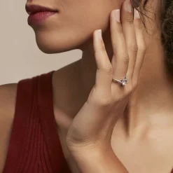 Bague Solitaire Maellyne Argent Blanc Oxyde De Zirconium-Histoire d'Or Discount