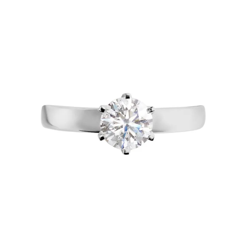 Bague Solitaire Natalia Or Blanc Diamant Synthetique-Histoire d'Or Best