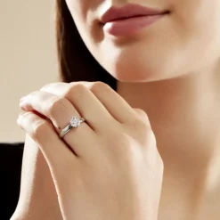 Bague Solitaire Natalia Or Blanc Diamant Synthetique-Histoire d'Or Best