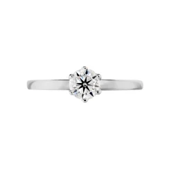 Bague Solitaire Natalia Or Blanc Diamant Synthetique-Histoire d'Or Discount