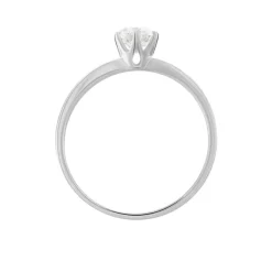 Bague Solitaire Natalia Or Blanc Diamant Synthetique-Histoire d'Or Discount