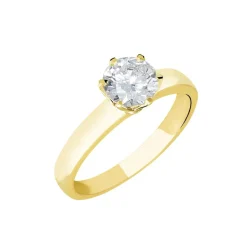 Histoire d'Or Bague Solitaire Natalia Or Jaune Diamant Synthetique