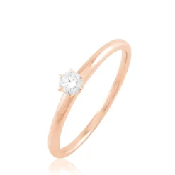 Bague Solitaire Natalia Or Rose Diamant-Histoire d'Or Discount