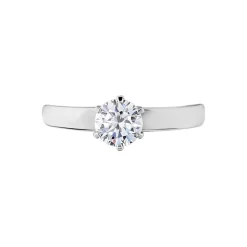 Histoire d'Or Bague Solitaire Natalia Or Blanc Diamant Synthetique