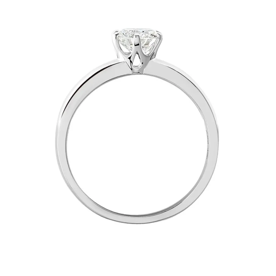 Histoire d'Or Bague Solitaire Natalia Or Blanc Diamant Synthetique
