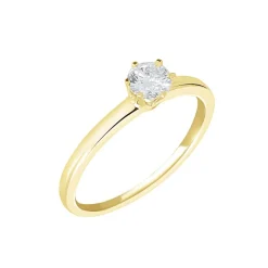Histoire d'Or Bague Solitaire Natalia Or Jaune Diamant Synthetique