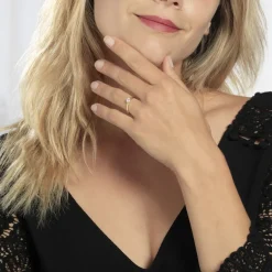 Histoire d'Or Bague Solitaire Natalia Or Jaune Diamant Synthetique