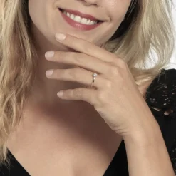 Histoire d'Or Bague Solitaire Natalia Or Jaune Diamant Synthetique