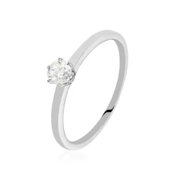 Bague Solitaire Natalia Pl Platine Blanc Diamant-Histoire d'Or Online