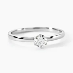 Bague Solitaire Natalia Pl Platine Blanc Diamant-Histoire d'Or New