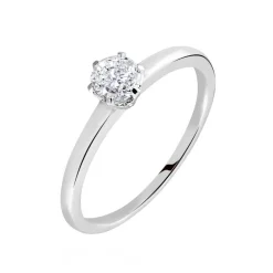 Bague Solitaire Natalia Pl Platine Blanc Diamant-Histoire d'Or Best