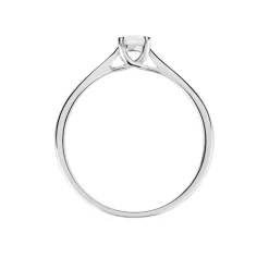 Histoire d'Or Bague Solitaire Or Blanc Aphrodite Diamant