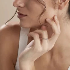 Histoire d'Or Bague Solitaire Or Blanc Aphrodite Diamant