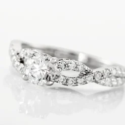 Bague Solitaire Or Blanc Nerida Diamants Synthétiques-Histoire d'Or Clearance