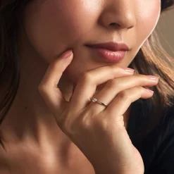 Histoire d'Or Bague Solitaire Or Jaune Eclat D'etoile Oxyde De Zirconium