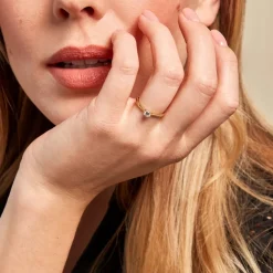 Histoire d'Or Bague Solitaire Or Jaune Fiona Diamant Synthetique