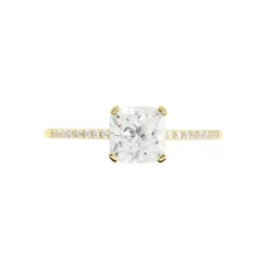 Histoire d'Or Bague Solitaire Or Jaune Beline Oxyde De Zirconium