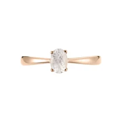 Bague Solitaire Or Rose Lexine Morganite-Histoire d'Or New