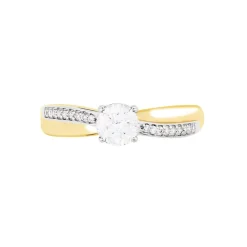 Bague Solitaire Raska Or Jaune Oxyde De Zirconium-Histoire d'Or Online