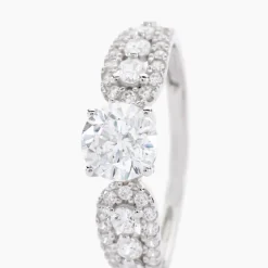 Bague Solitaire Sarah Or Blanc Oxyde De Zirconium-Histoire d'Or Sale