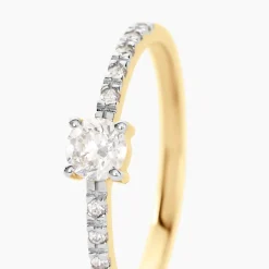 Histoire d'Or Bague Solitaire Servana De Zirconium