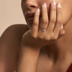 Histoire d'Or Bague Solitaire Servana De Zirconium