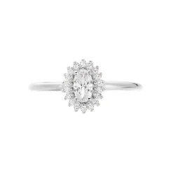 Bague Solitaire Shandrany Argent Blanc Oxyde De Zirconium-Histoire d'Or Best