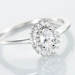 Bague Solitaire Shandrany Argent Blanc Oxyde De Zirconium-Histoire d'Or Best