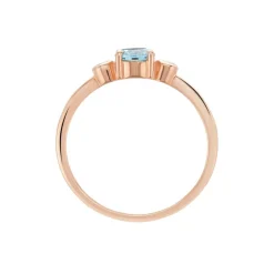 Bague Solitaire Shir Argent Rose Oxyde De Zirconium-Histoire d'Or Sale