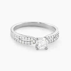 Histoire d'Or Bague Solitaire Solitea Argent Blanc Oxyde De Zirconium