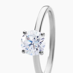 Bague Solitaire Stella Argent Blanc Oxyde De Zirconium-Histoire d'Or Hot