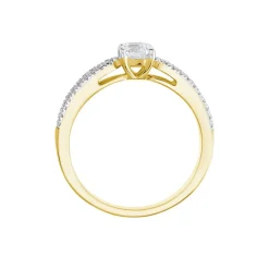 Bague Solitaire Stockholm Or Jaune Diamant Synthetique-Histoire d'Or Outlet