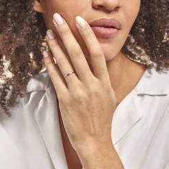 Histoire d'Or Bague Solitaire Superposition Or Blanc Diamant