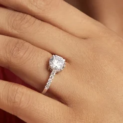 Bague Solitaire Terese De Zirconium-Histoire d'Or Hot