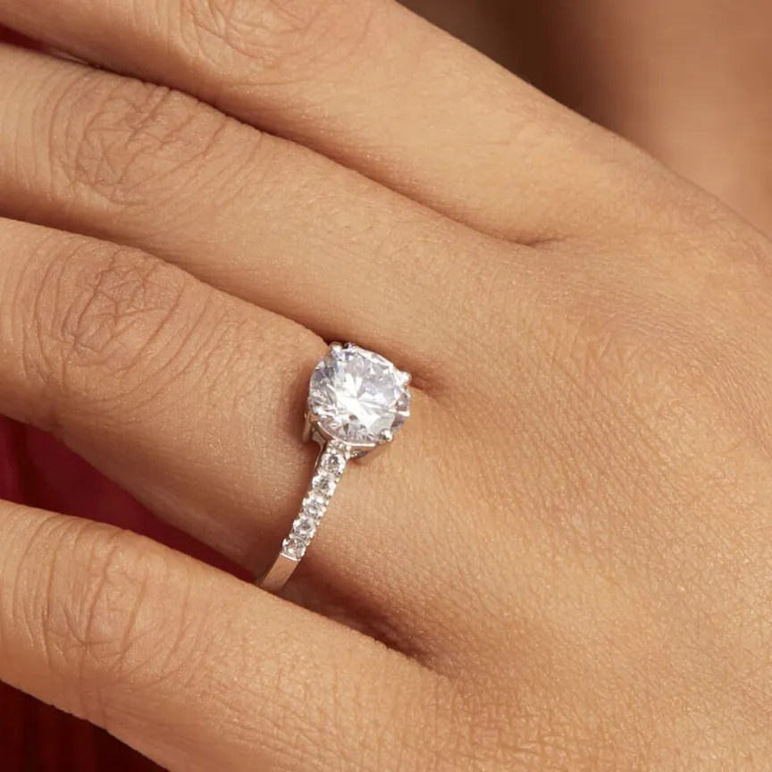 Bague Solitaire Terese De Zirconium-Histoire d'Or Hot