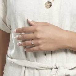 Histoire d'Or Bague Solitaire Ursi De Zirconium